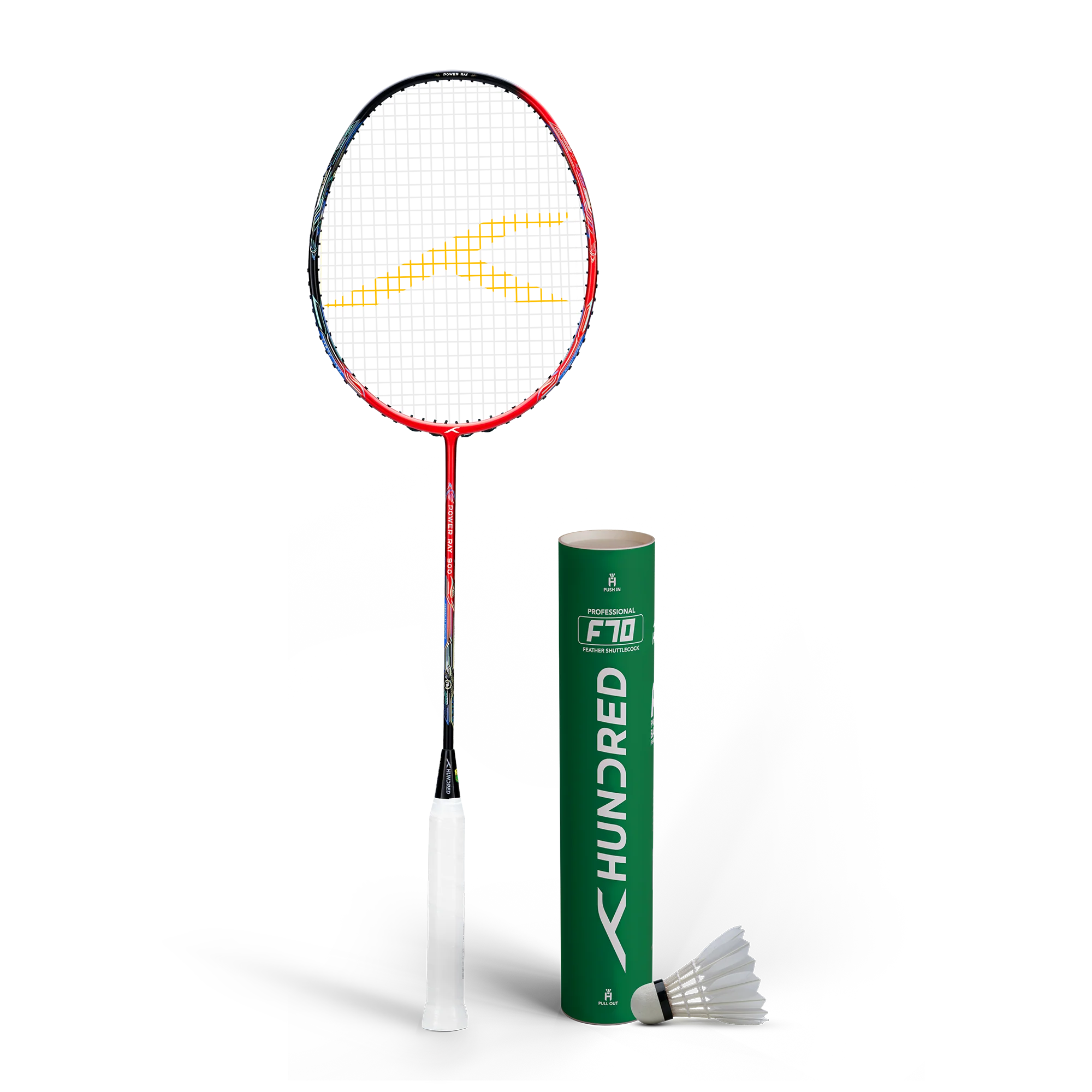 Carbon Fiber Racket + 10 pc Goose Feather Birdie Set