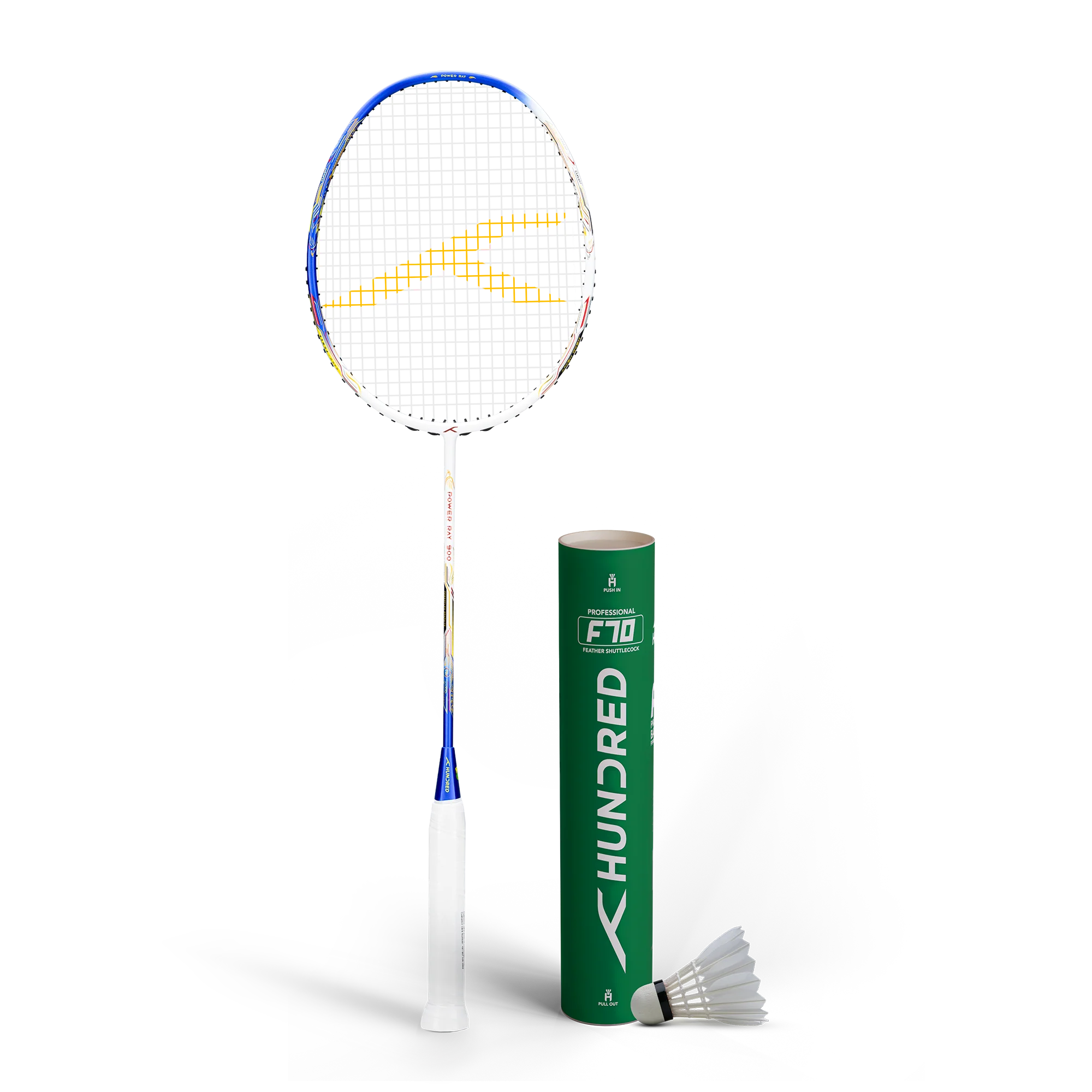 Carbon Fiber Racket + 10 pc Goose Feather Birdie Set - Image 2