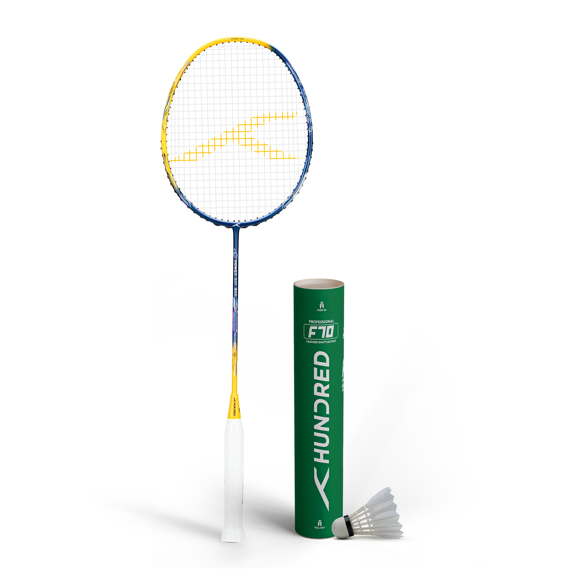 Carbon Fiber Racket + 10 pc Goose Feather Birdie Set - Image 5